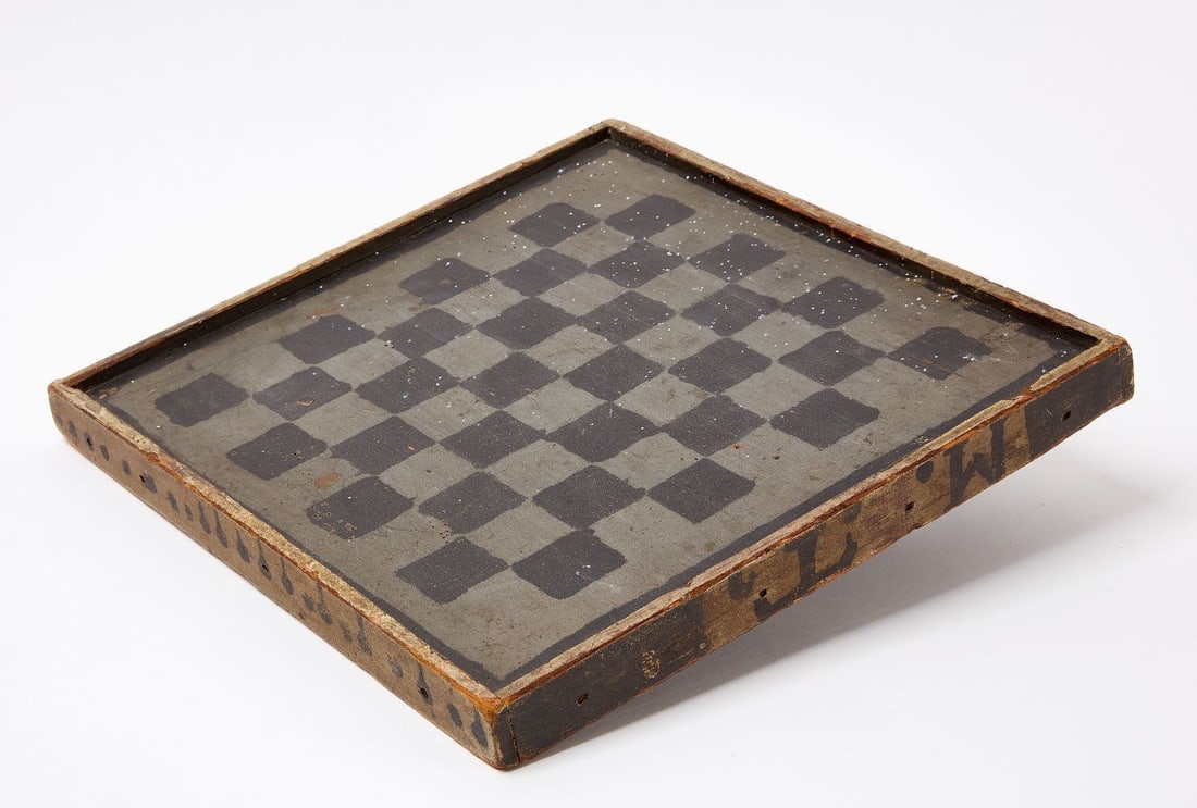 Checkerboard dated 1831 - 4