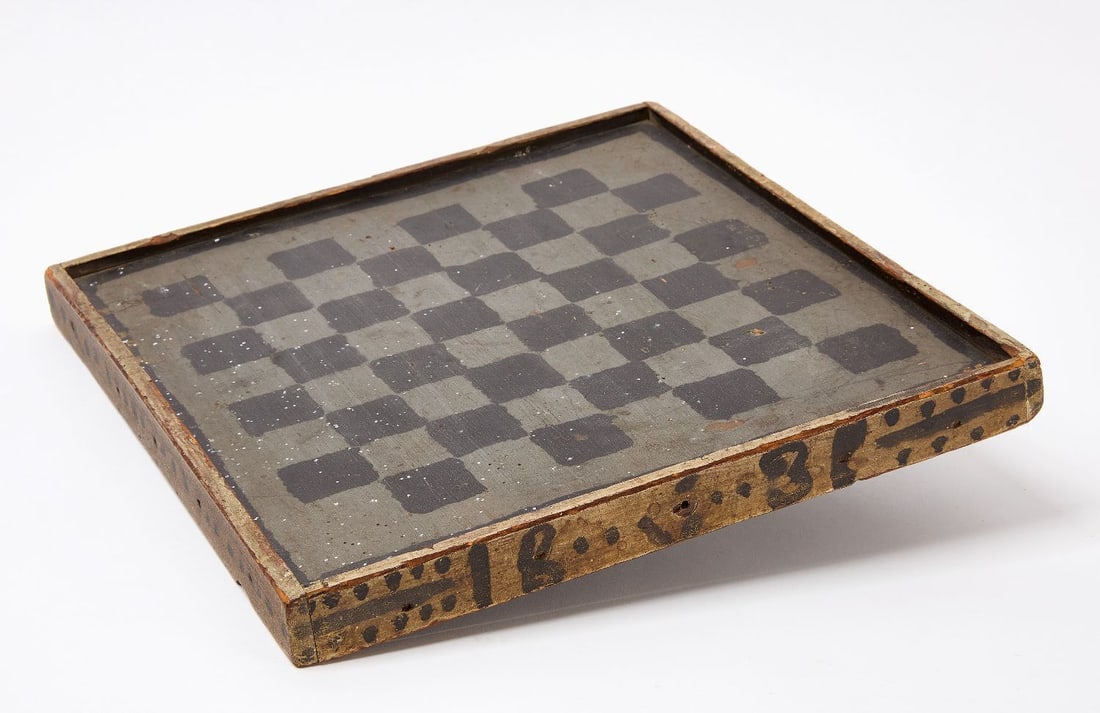 Checkerboard dated 1831 - 5