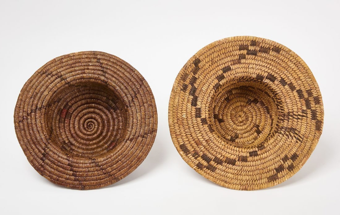 Two Native American Basket Hats - 3