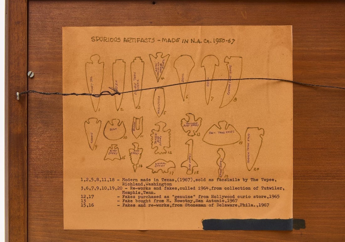 Two Mounted Collections of Native Artifacts - 2