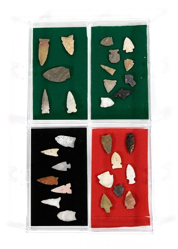 Collection of Native American Lithics and Two Stone Pounders - 6
