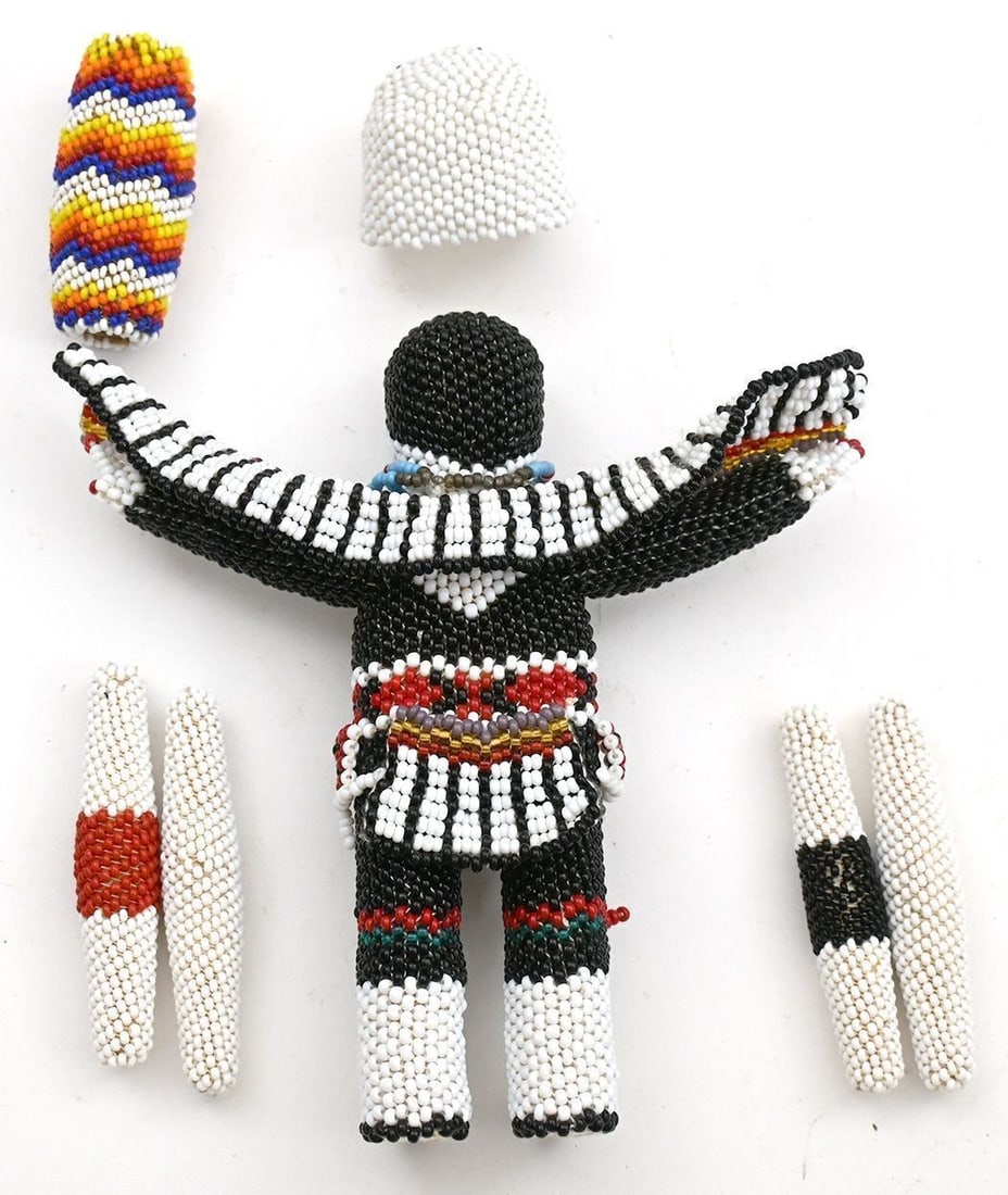 Grouping of Inuit and Native American Objects, Including Isaaci Etidloie Caribou Drum Dancer - 3