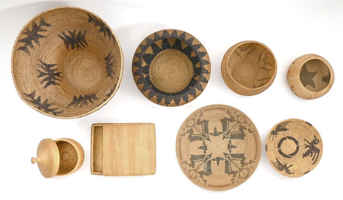 Grouping of Southwestern Coiled Baskets - 2