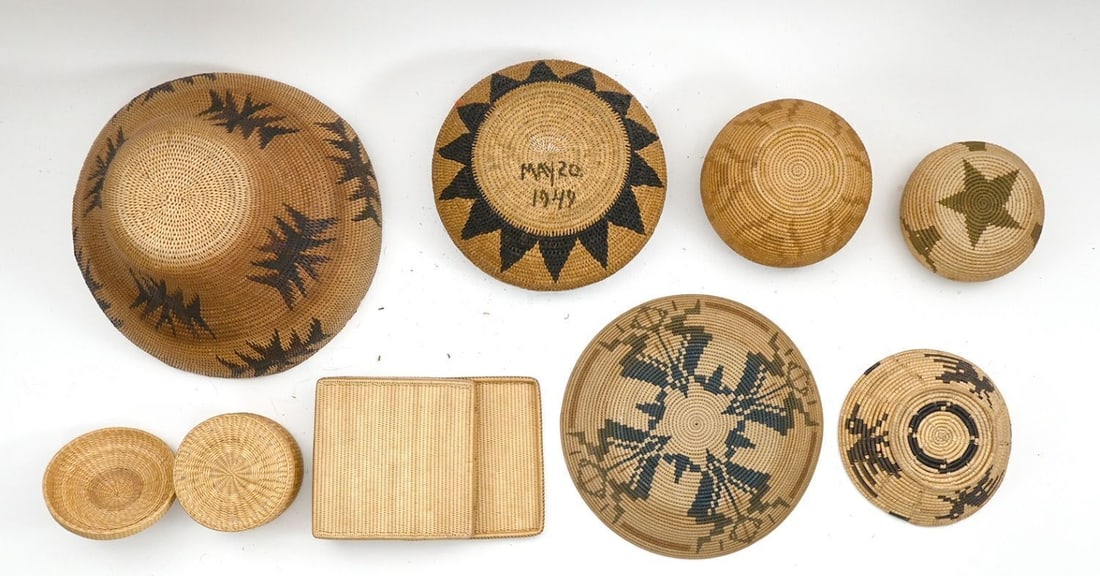 Grouping of Southwestern Coiled Baskets - 3