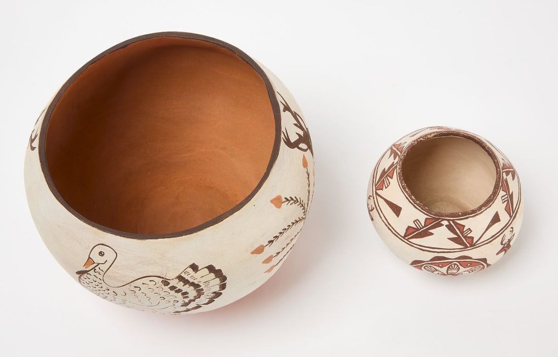 Two Contemporary Native Pottery Bowls - 3