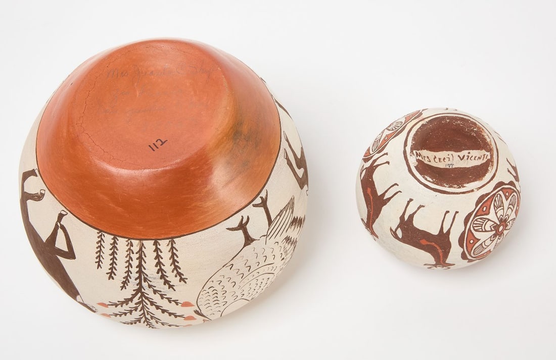 Two Contemporary Native Pottery Bowls - 4