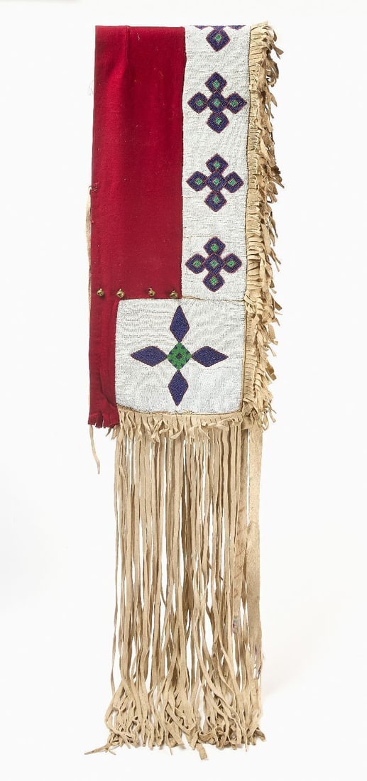 Native American Beaded Saddle Throw - 2