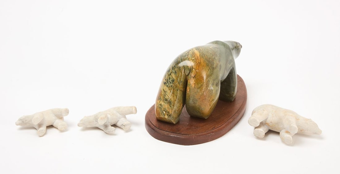 Four Inuit Stone Bears - 3