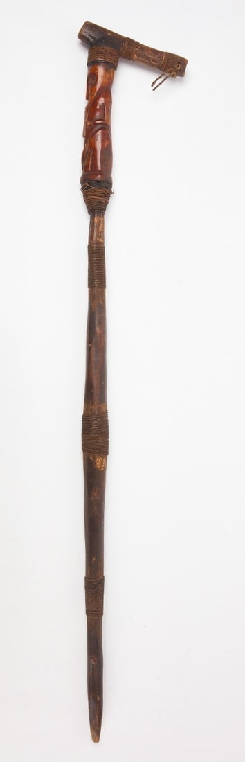 Tribal Carved Walking Stick - 2