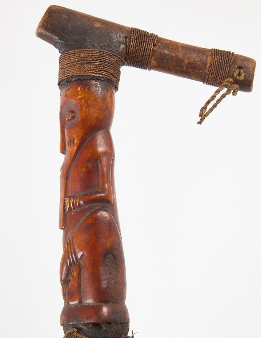 Tribal Carved Walking Stick - 3