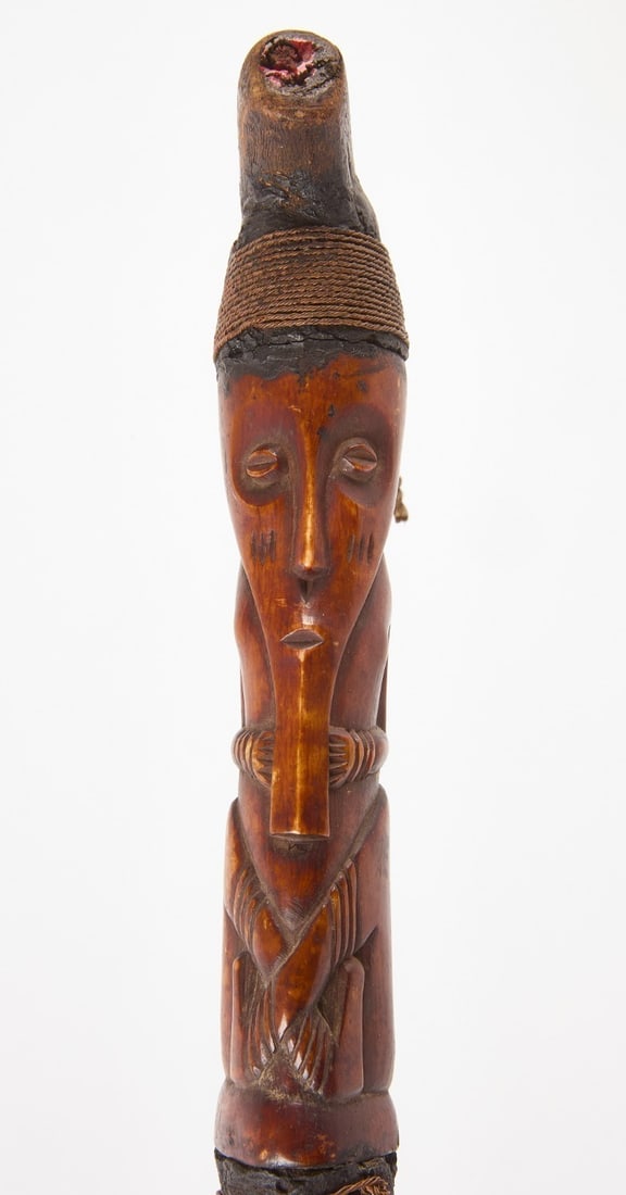 Tribal Carved Walking Stick - 5