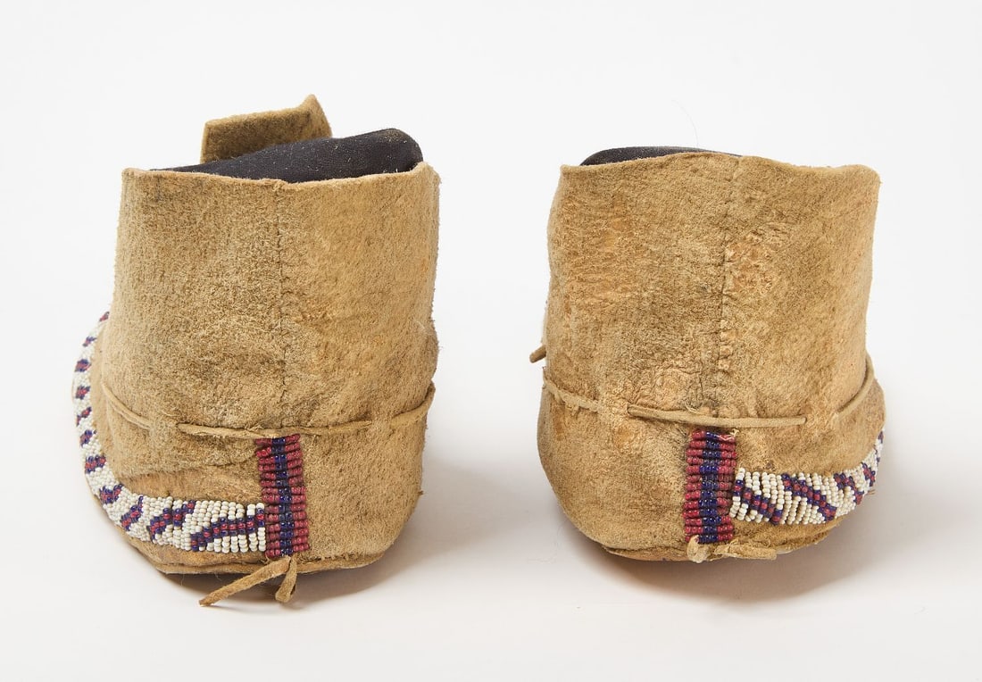 Pair of Beaded Moccasins - 3