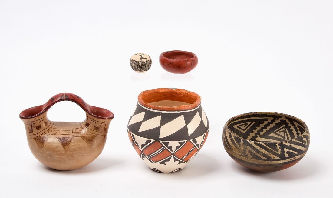 Group of Southwestern Pueblo Pottery (1 of 3)