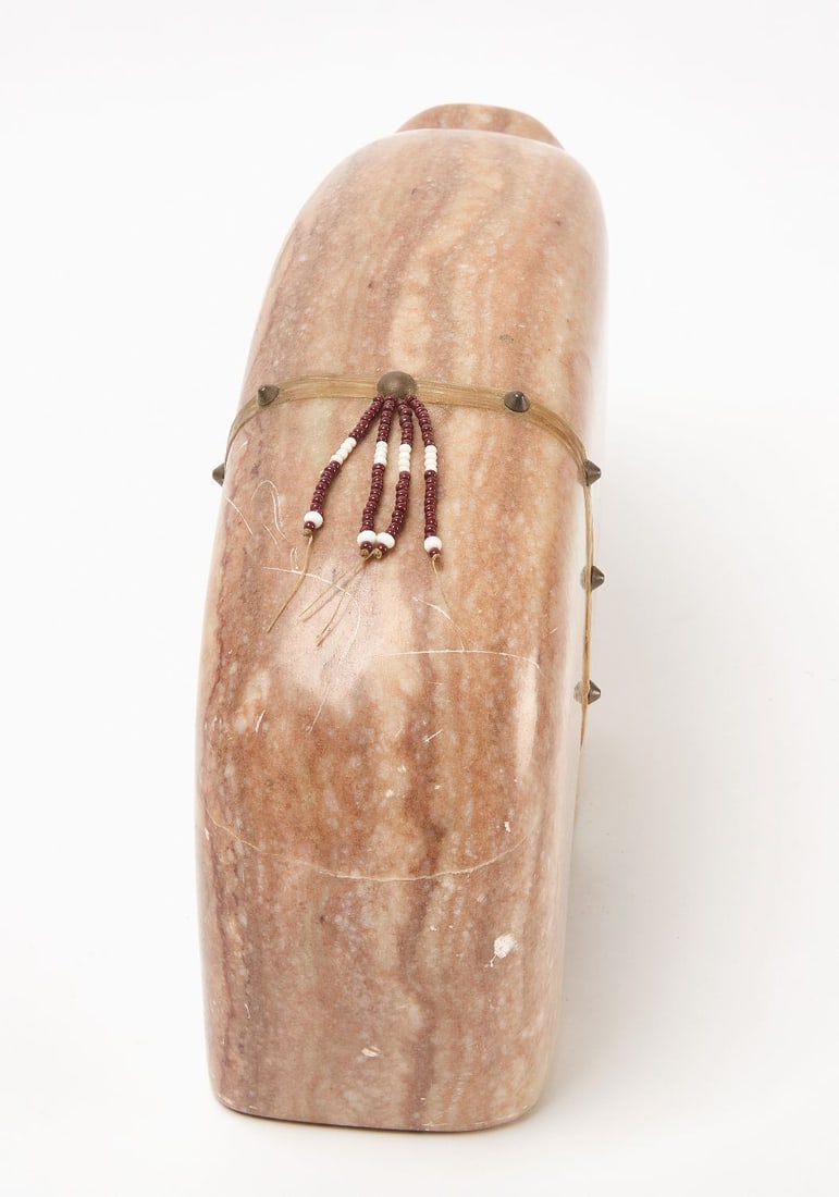 Large Zuni Red Jasper Bear - 3
