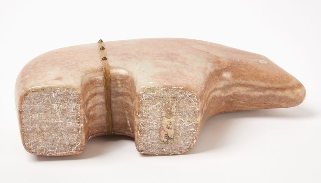 Large Zuni Red Jasper Bear - 4