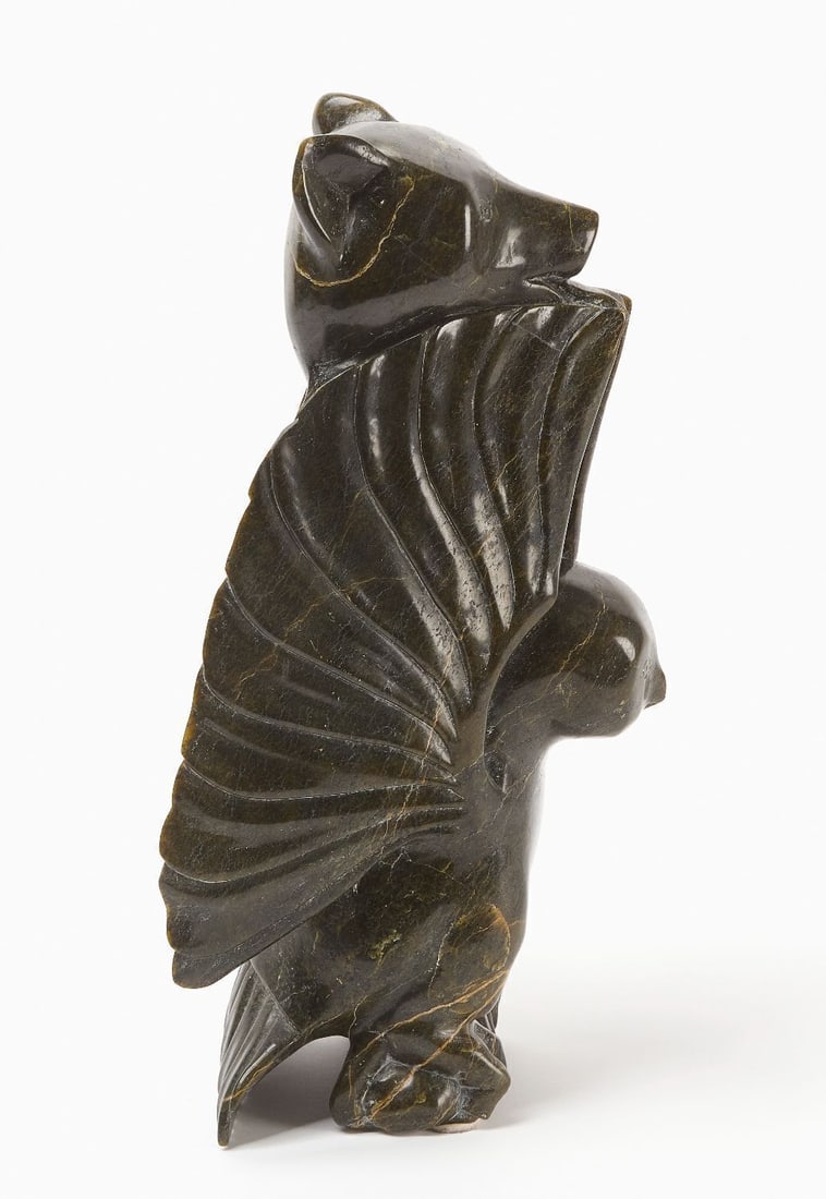 Pudlo Melia Owl with Bear Head - 2