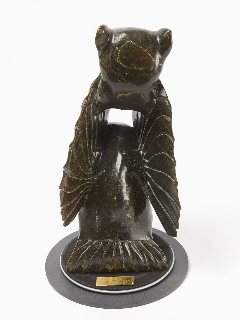 Pudlo Melia Owl with Bear Head - 3