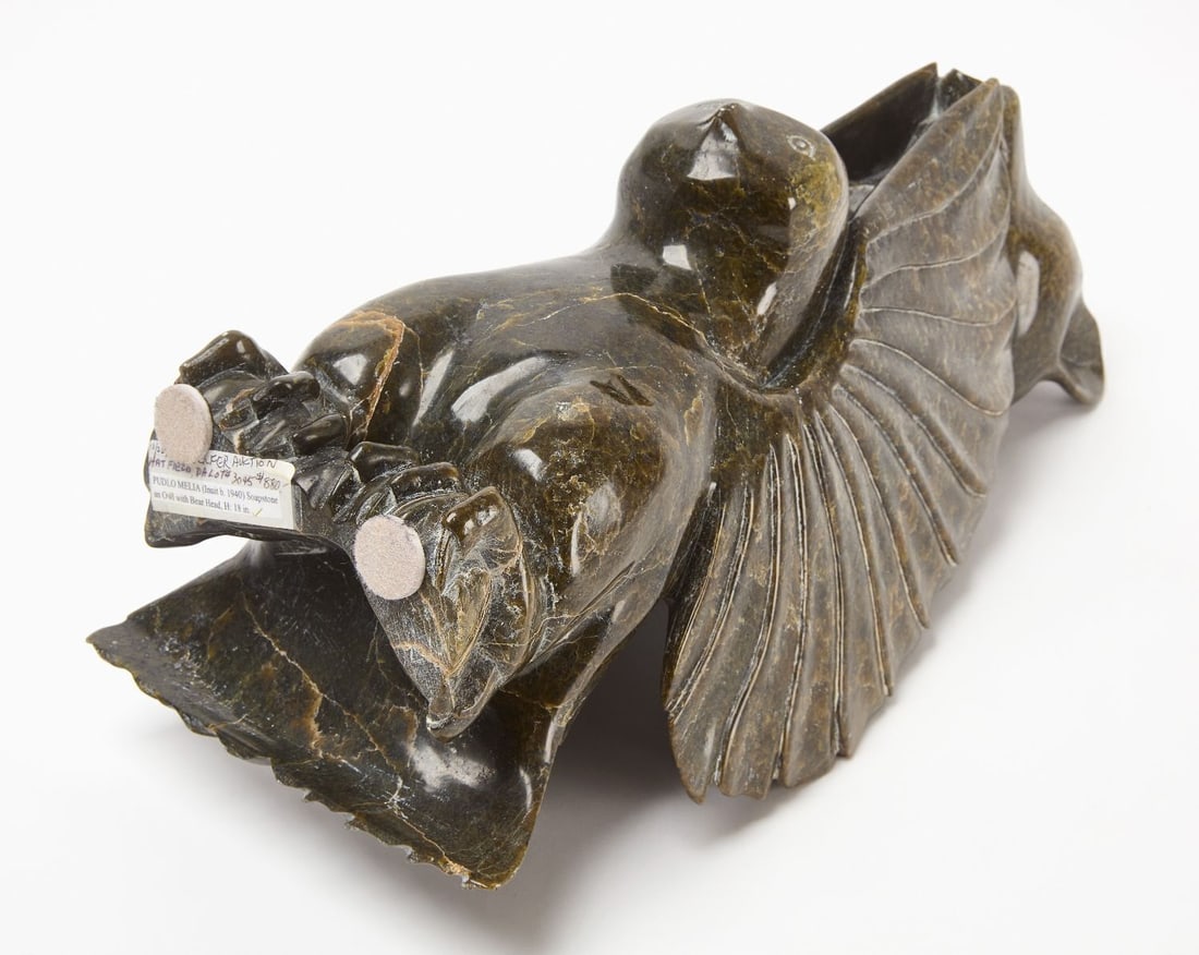 Pudlo Melia Owl with Bear Head - 4