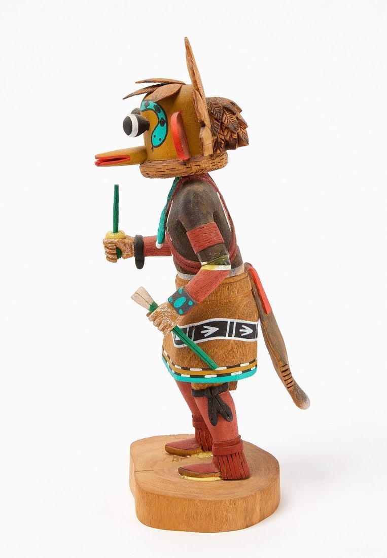 Melbert Pongyesva Racer Snake Kachina Doll - 2