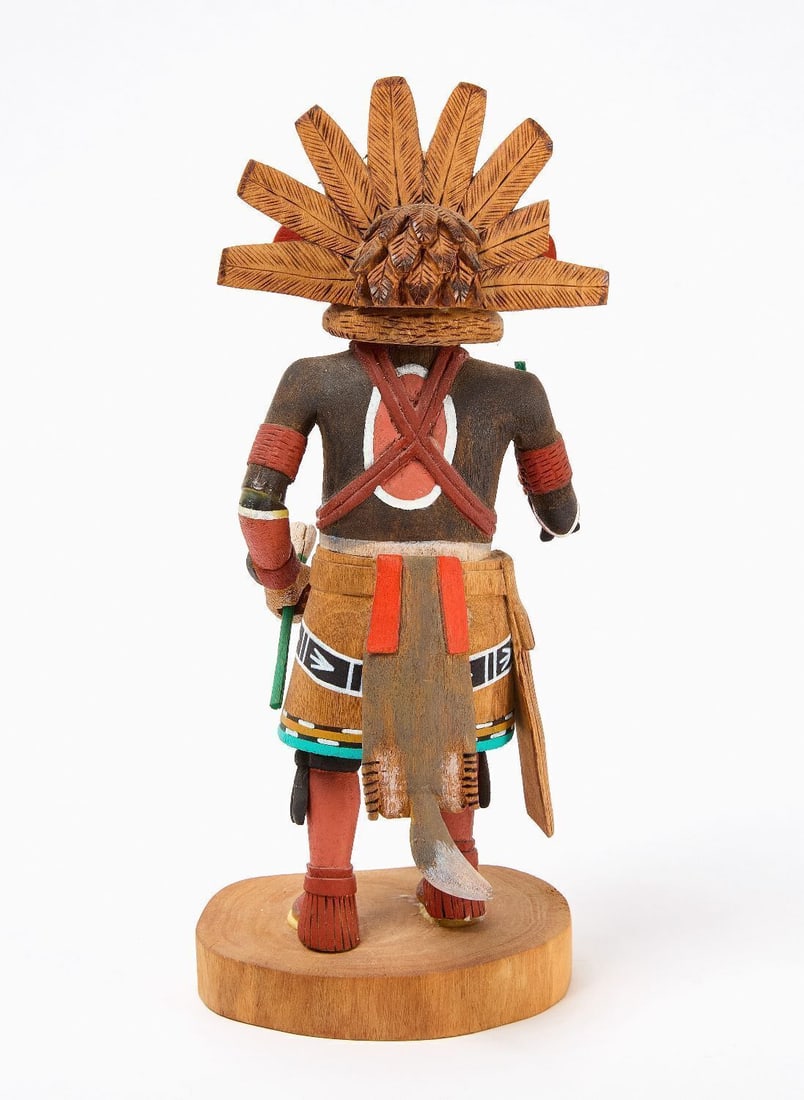 Melbert Pongyesva Racer Snake Kachina Doll - 3