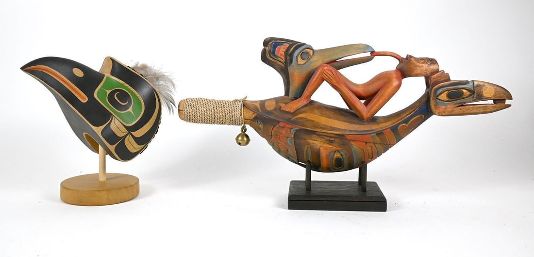 Northwest Coast Rattle and Mask - 2
