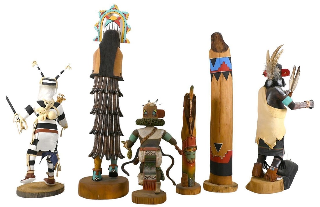Group of Six Kachina Dolls - 2