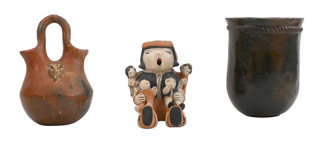Pueblo Storyteller and Native Pottery (1 of 5)