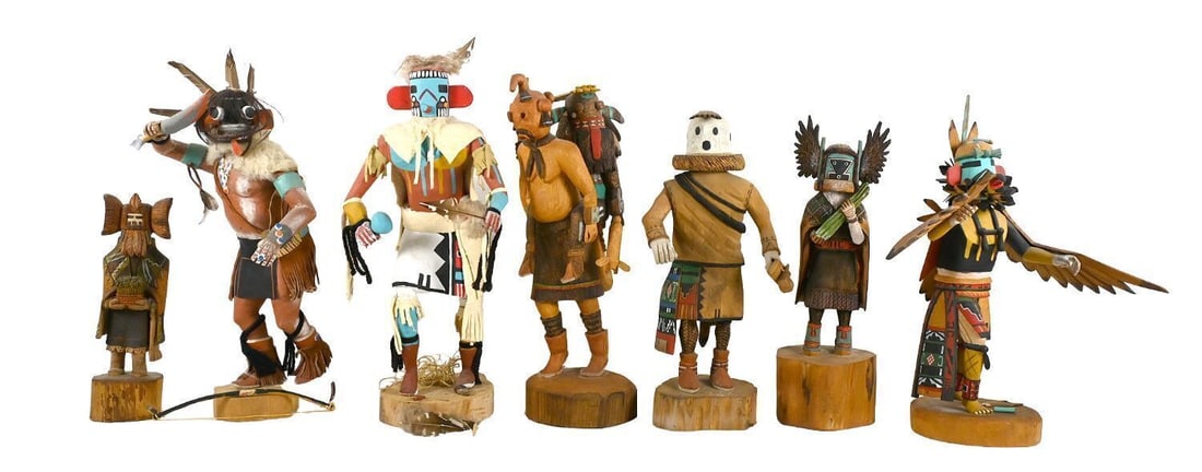 Group of Seven Hopi Kachina Dolls by Various Artists (1 of 11)