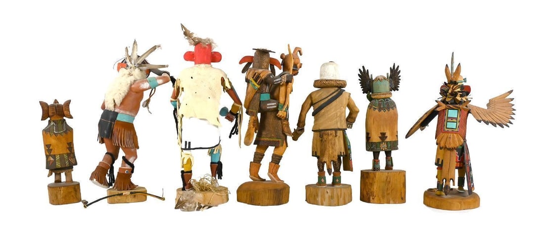 Group of Seven Hopi Kachina Dolls by Various Artists - 2