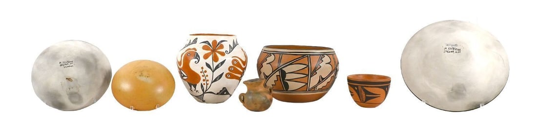 Group of Signed Native American Pottery by Various Pueblo and Hopi Artists - 2