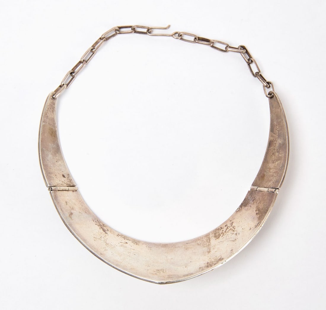 Navajo Sterling Collar Necklace - 2