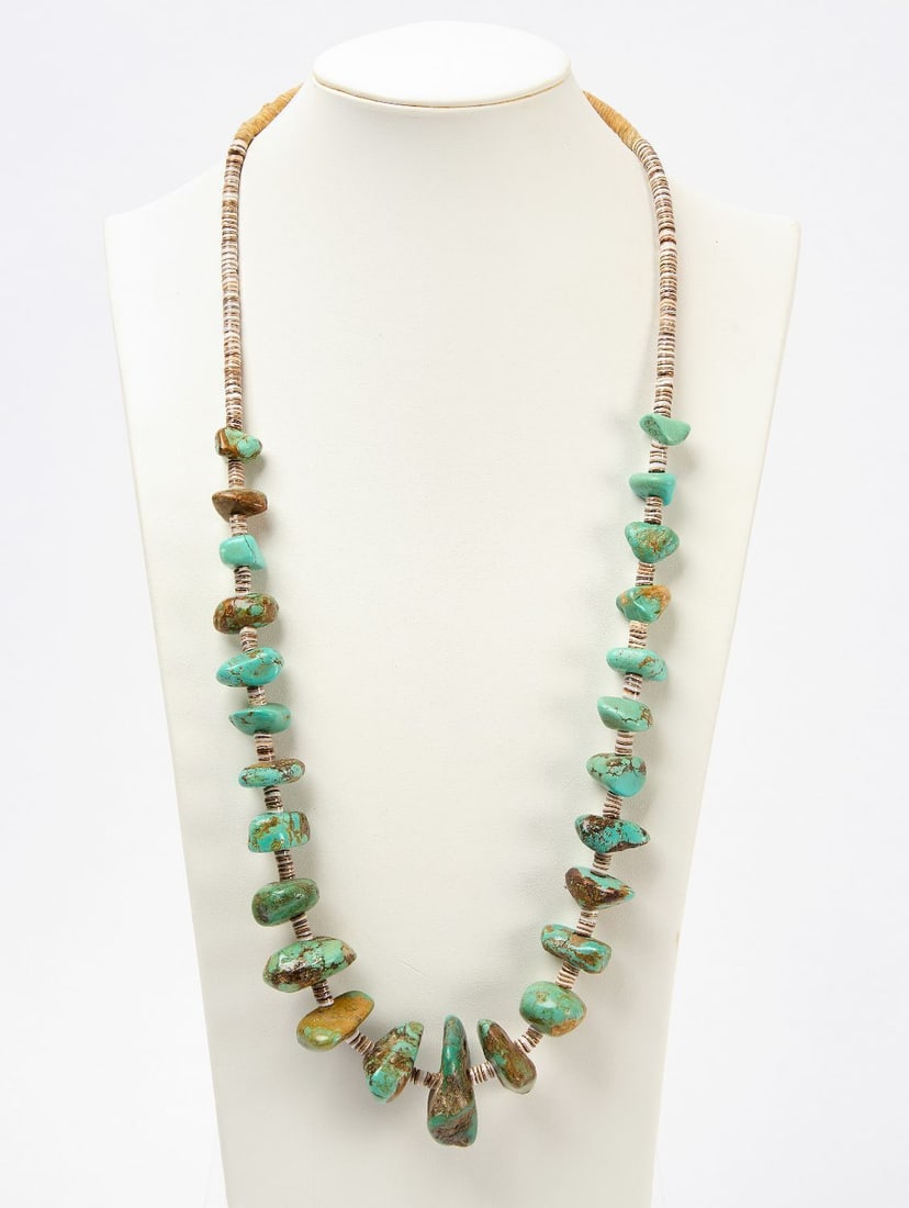 Navajo Turquoise Nugget Necklace (1 of 2)