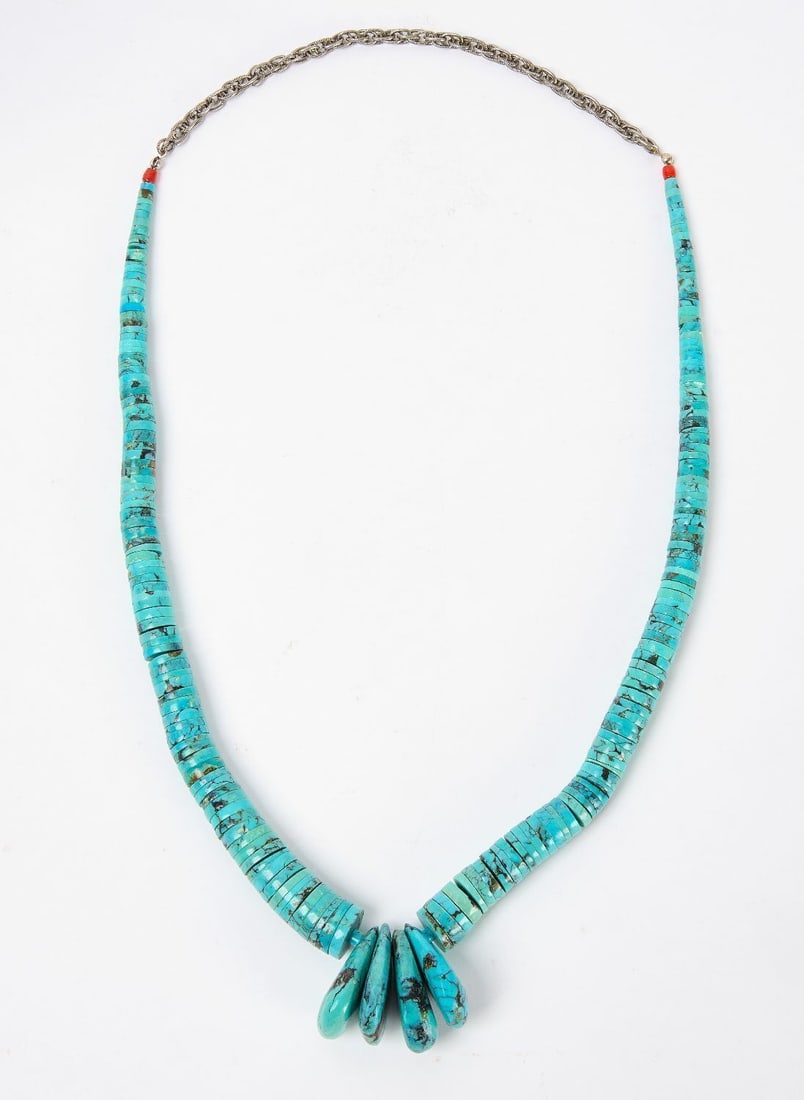 Navajo Turquoise Stack Necklace - 2