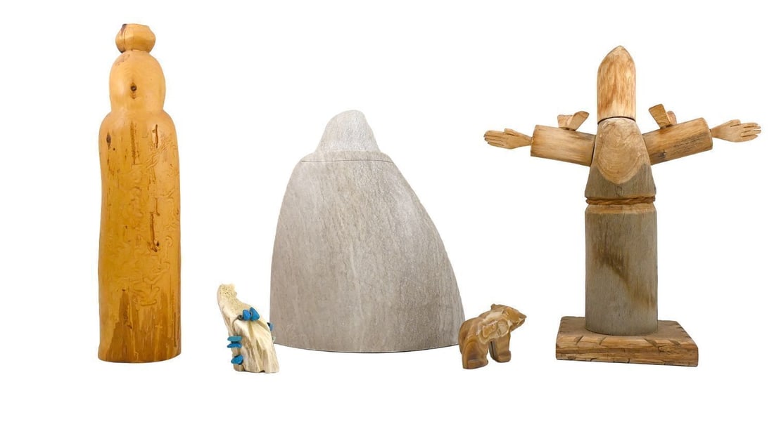 Group of Southwestern Carvings and Fetishes by Various Artists - 2