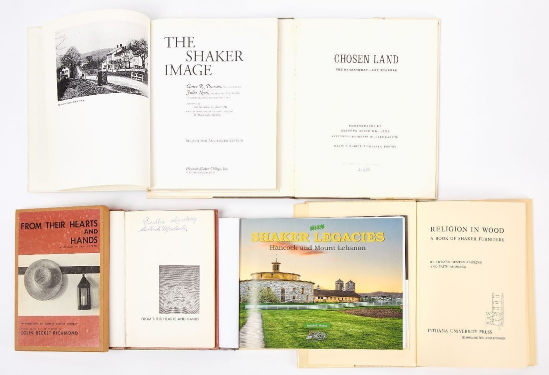 Group of Five Shaker Reference Books - 2
