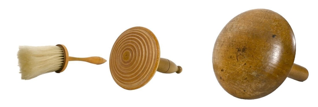 Two Shaker Darning Tools and Shaker Brush - 2