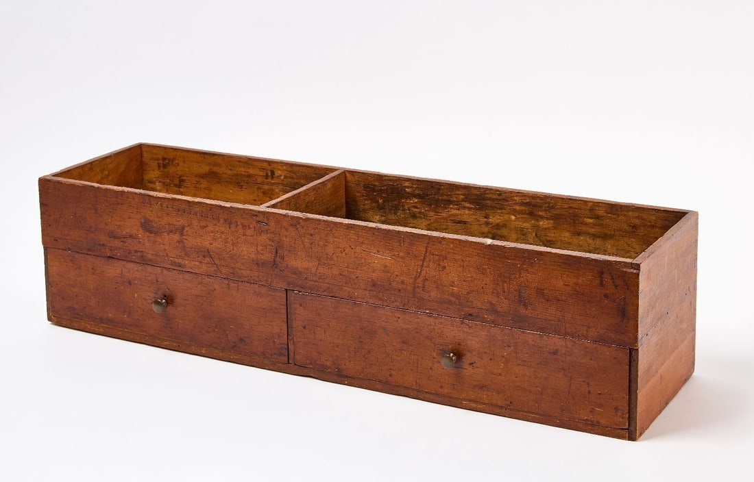 Shaker Two-Drawer Work Box (1 of 3)