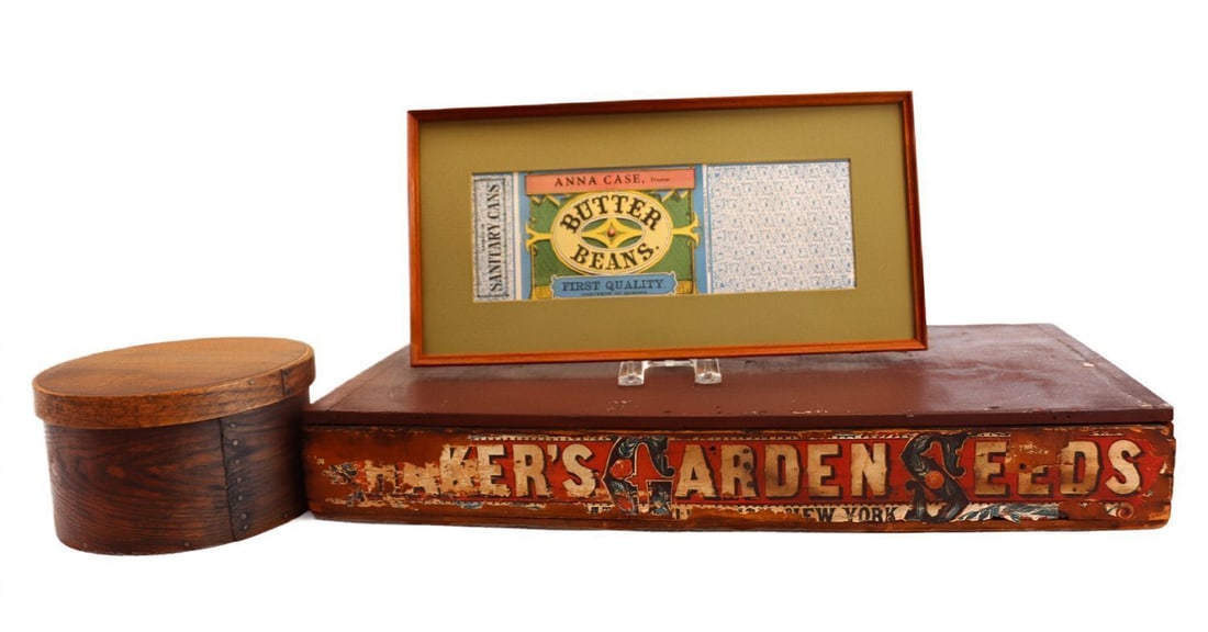 Shaker Seed Box, Pantry Box, and Framed Seed Label (1 of 1)