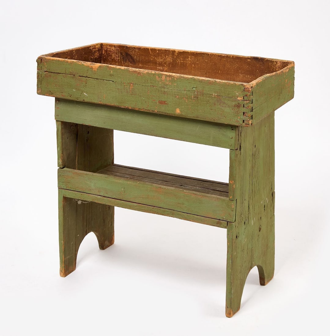 Dry Sink in Green Paint - 2