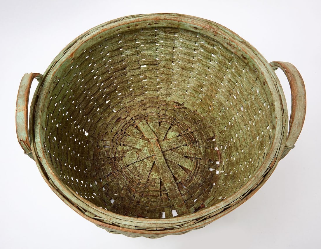 Painted Gathering Basket - 4