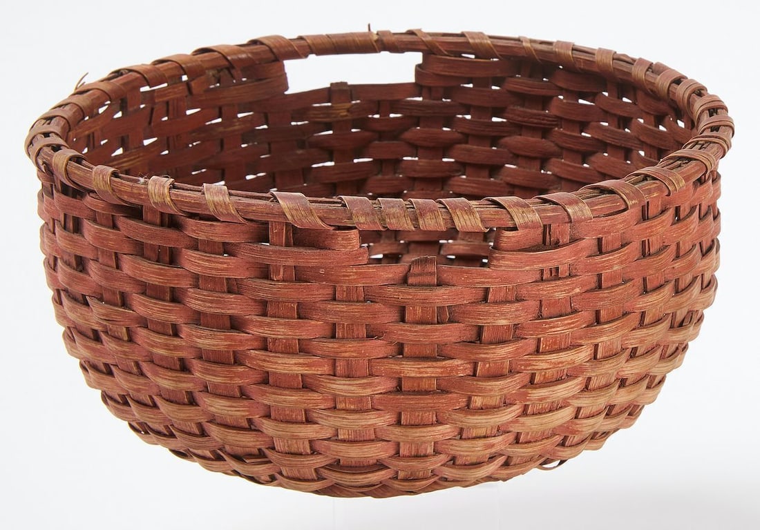 Gathering Basket in Red Paint - 2