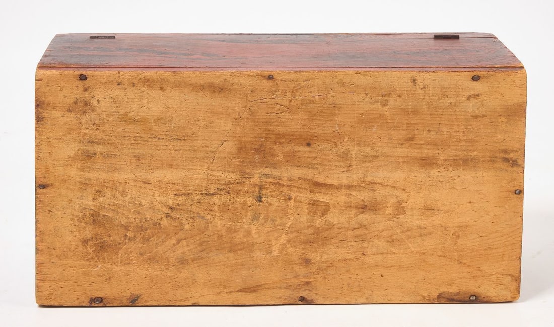 Paint-Decorated Dome Top Trunk, initialed 'EB' - 6