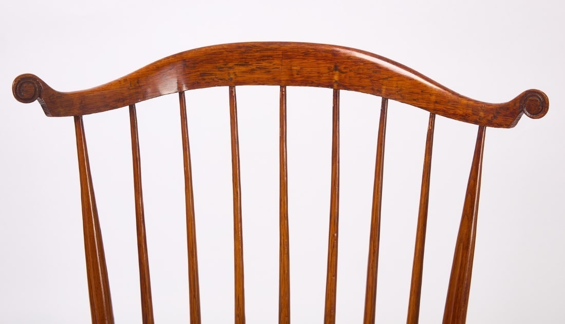 Windsor Chair with Carved Ears and Converted Arms - 2