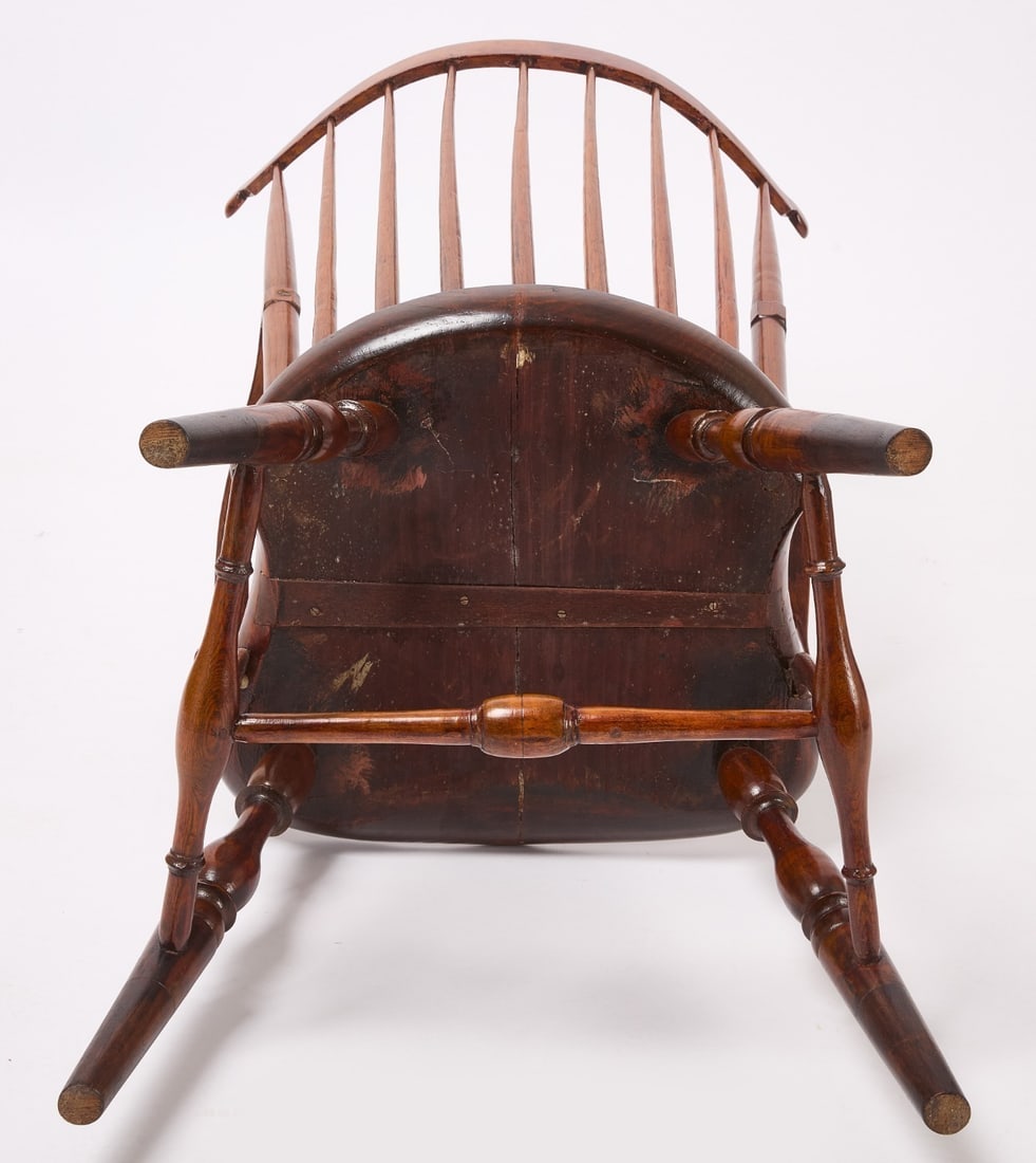 Windsor Chair with Carved Ears and Converted Arms - 5