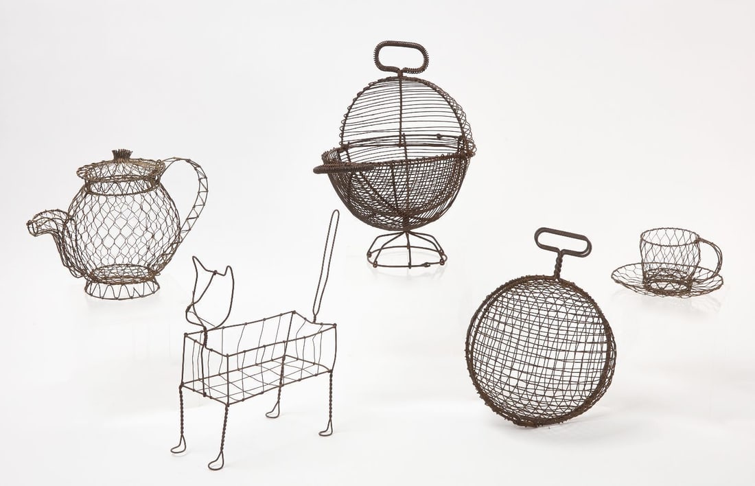 Group of Figural Wire Baskets (1 of 2)