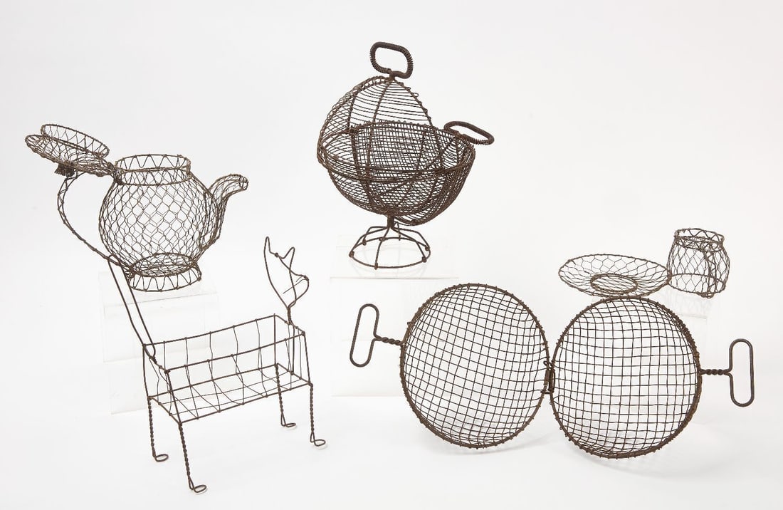 Group of Figural Wire Baskets - 2