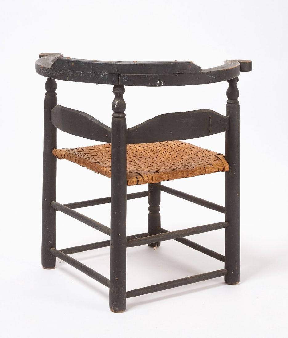 Corner Chair in Black Paint - 2