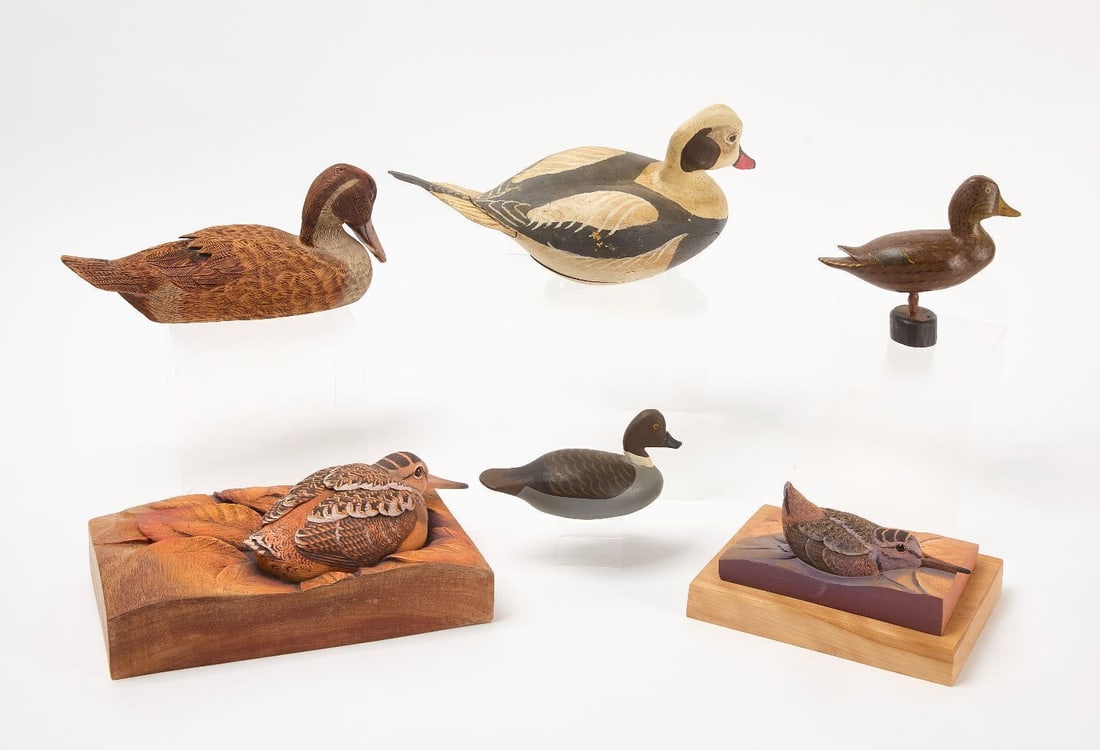 Lot of Six Bird Decoys - 2
