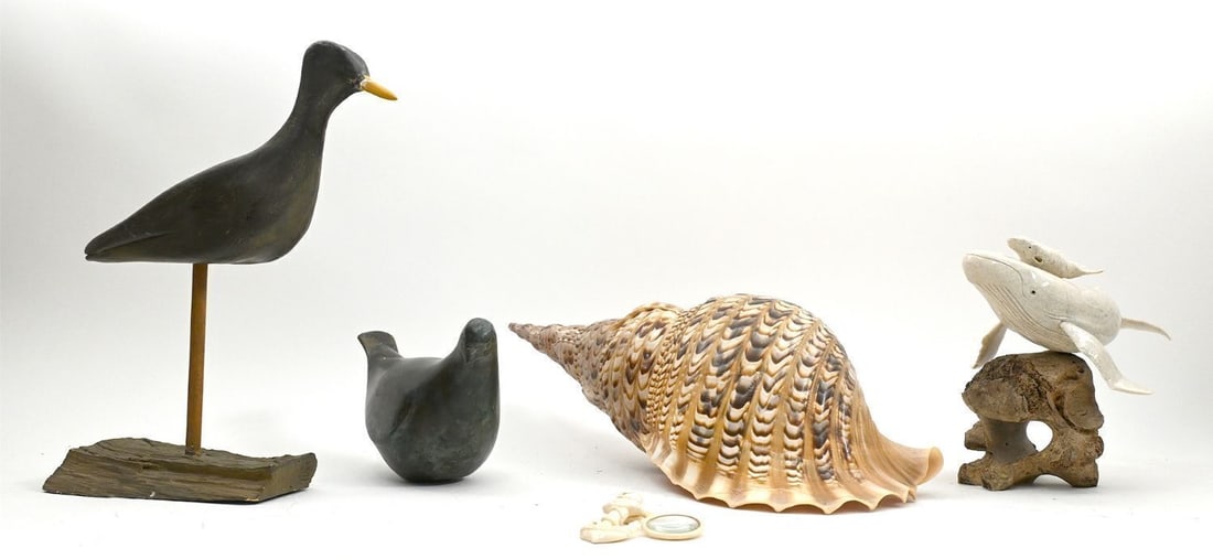Group of Nautical and Bird-Form Carvings (1 of 7)
