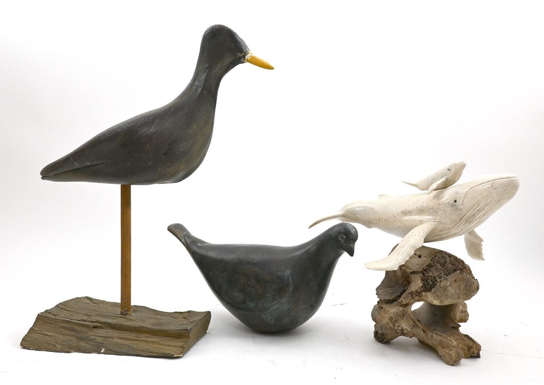 Group of Nautical and Bird-Form Carvings - 6